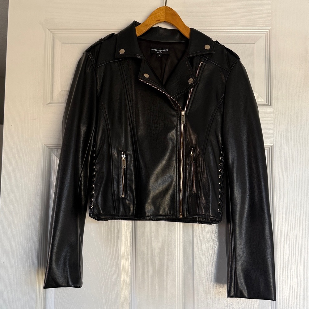 Generation Love Black Faux Leather Jacket